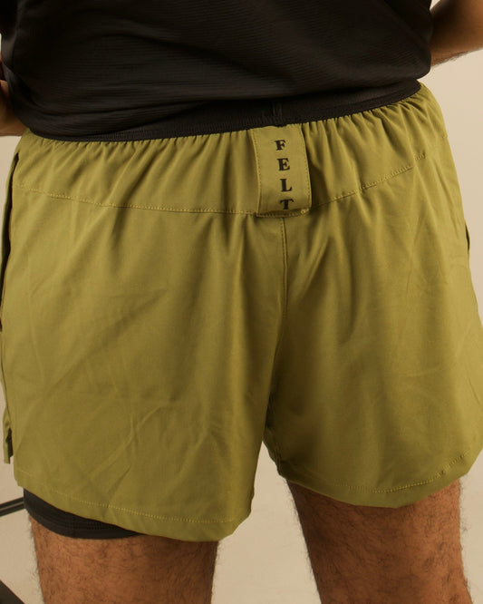 Loop Flex Training Shorts Olive Green