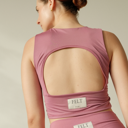 Open Back Pulse Tank Rosado
