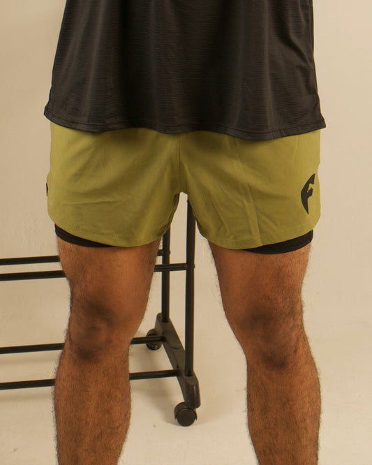 Loop Flex Training Shorts Olive Green