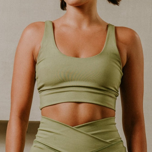 Force Feel Sport Bra Olive Green