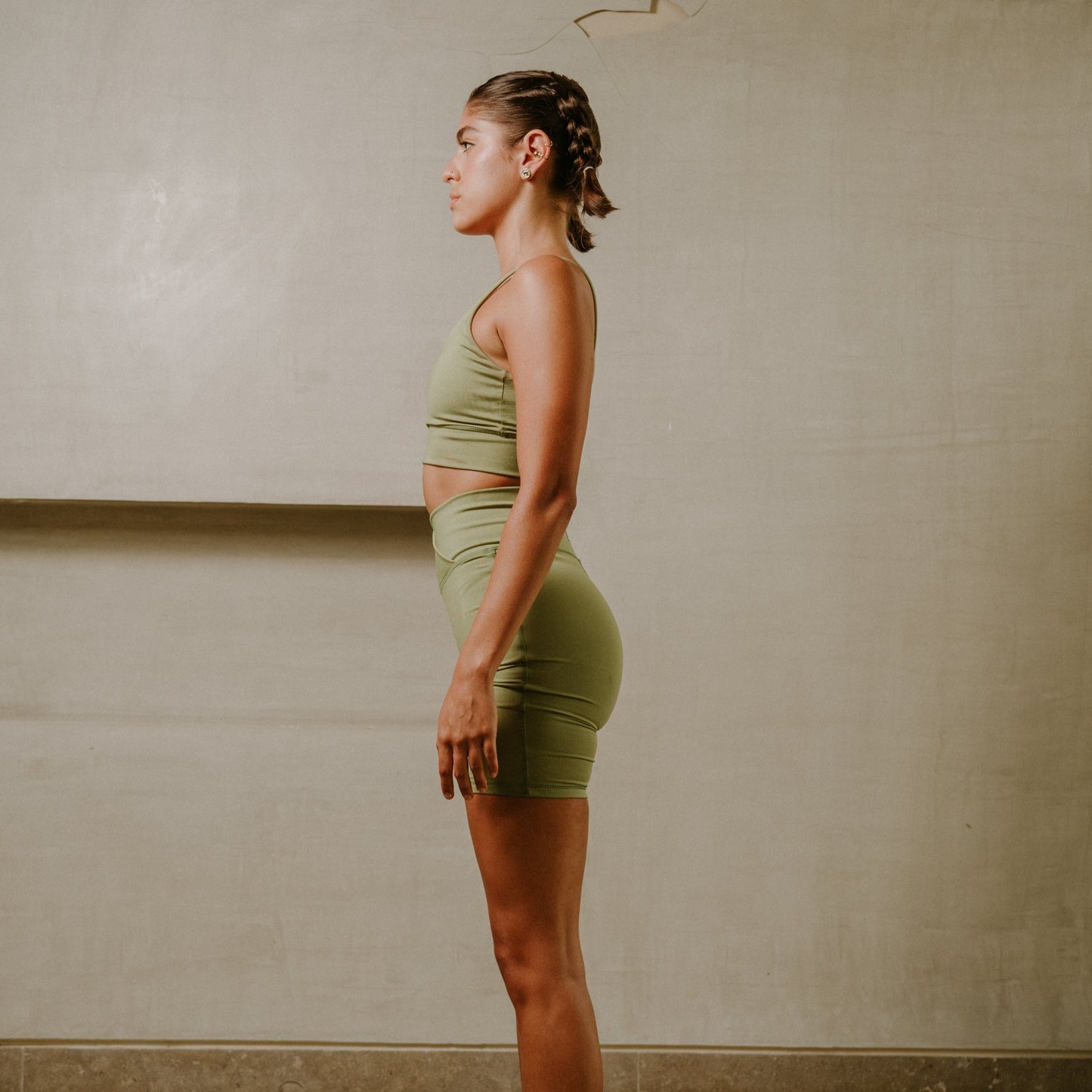 Seamless V - Biker Verde Oliva